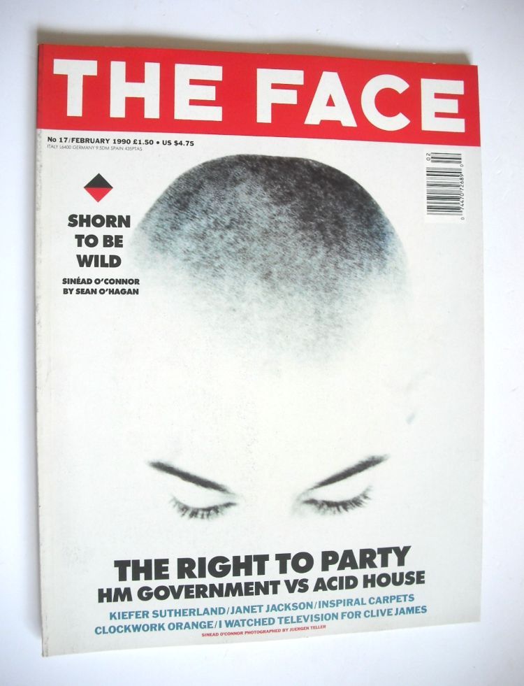 The Face magazine - Sinead O'Connor cover (February 1990 - Volume 2 No. 17)