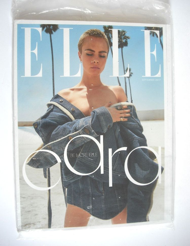 British Elle magazine - September 2017 - Cara Delevingne cover (Subscriber's Edition)