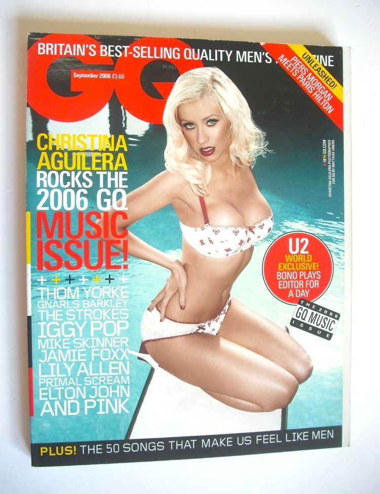 British GQ magazine - September 2006 - Christina Aguilera cover