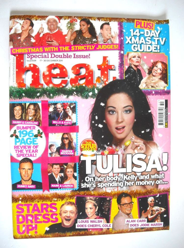 Heat magazine - Tulisa Contostavlos cover (17-30 December 2011)