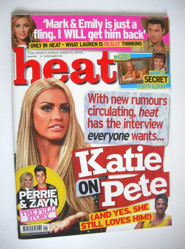 Heat magazine - Katie Price cover (10-16 December 2011)
