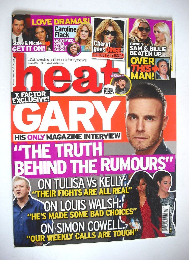 Heat magazine - Gary Barlow cover (5-11 November 2011)