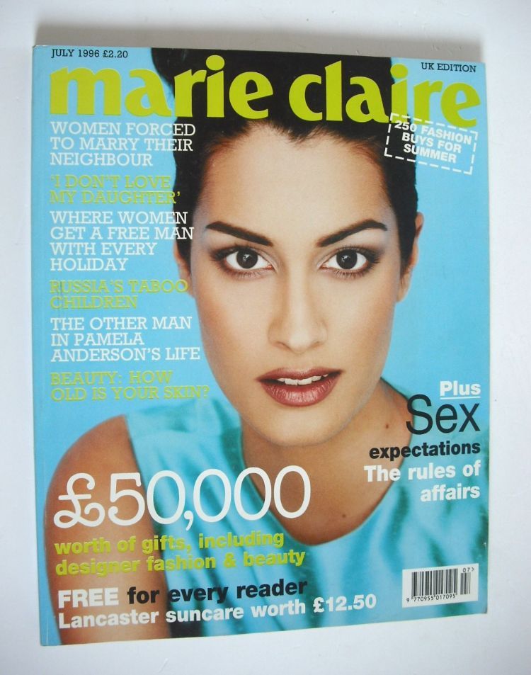 <!--1996-07-->British Marie Claire magazine - July 1996 - Yasmeen Ghauri co