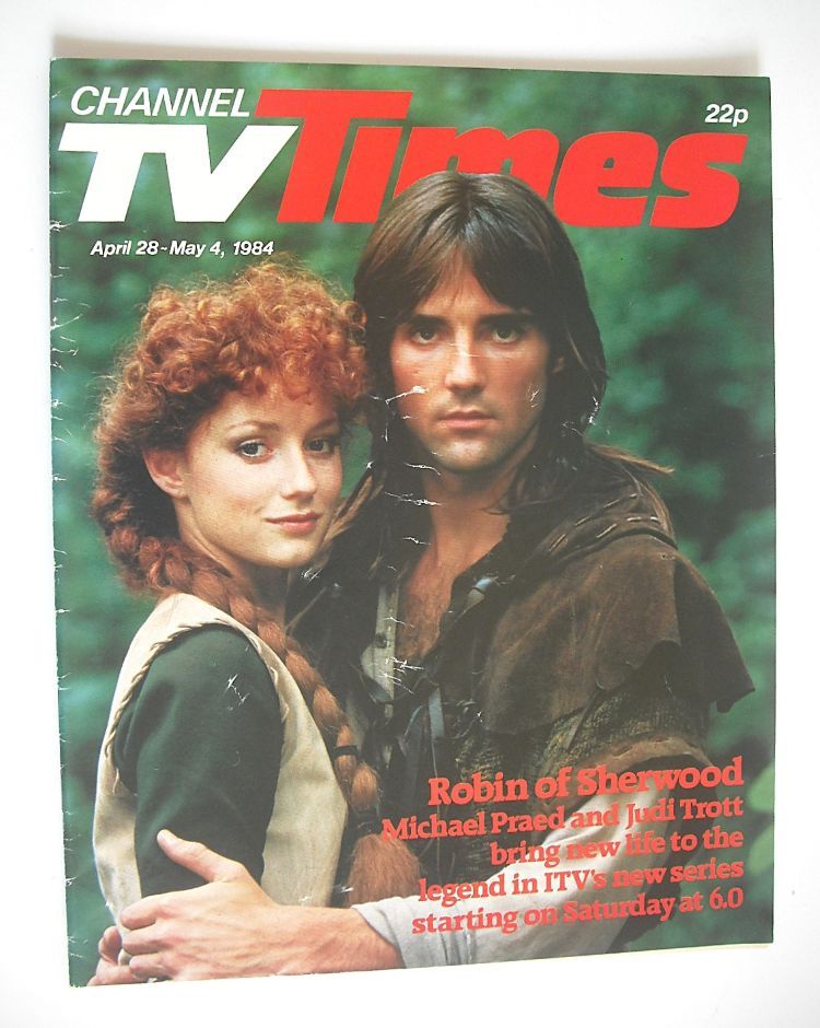 CTV Times magazine - 28 April - 4 May 1984 - Judi Trott and Michael Praed cover