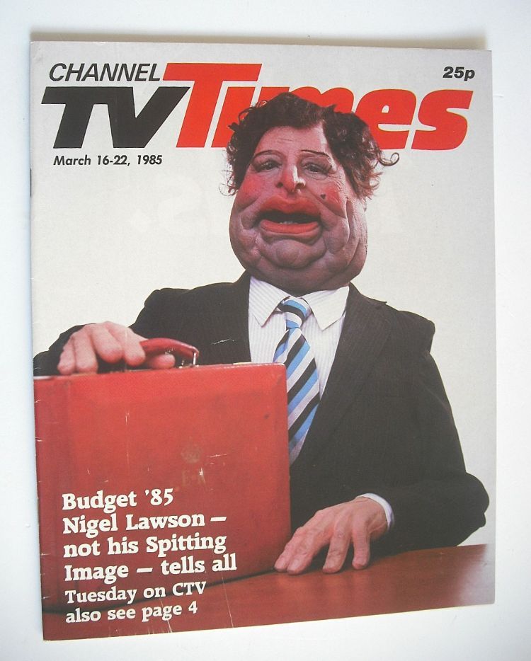 CTV Times magazine - 16-22 March 1985 - Nigel Lawson cover