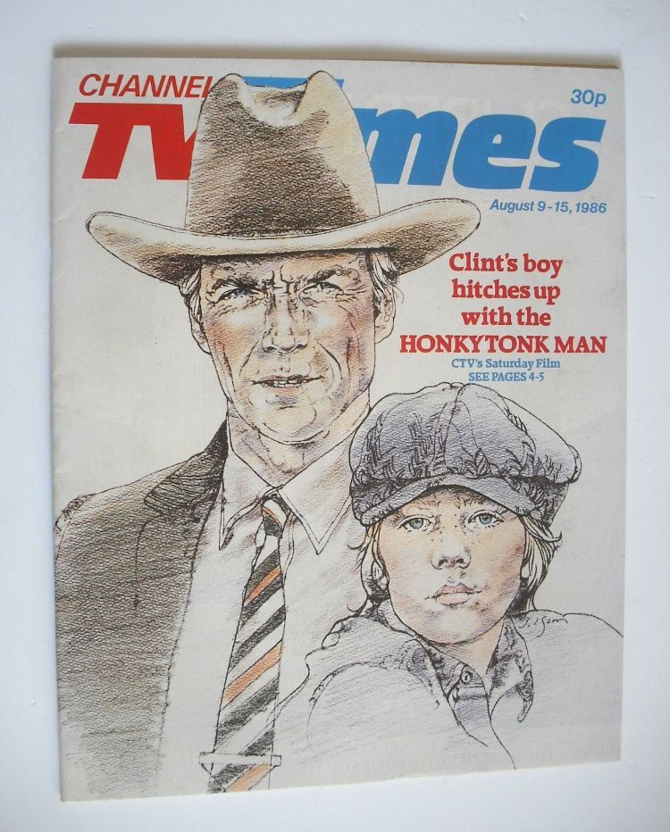 CTV Times magazine - 9-15 August 1986 - Clint Eastwood cover