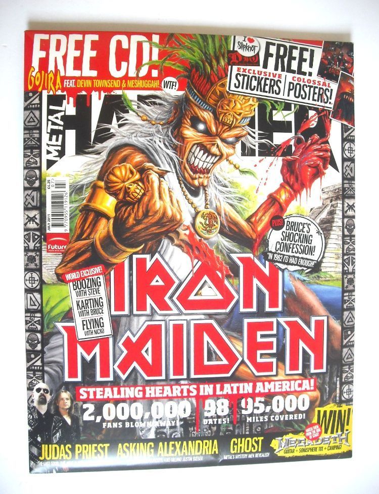 Metal Hammer magazine - Iron Maiden cover (July 2011)