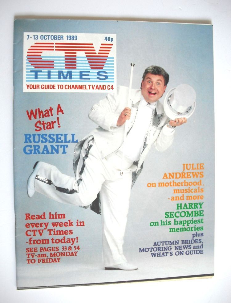 CTV Times magazine - 7-13 October 1989 - Russell Grant cover