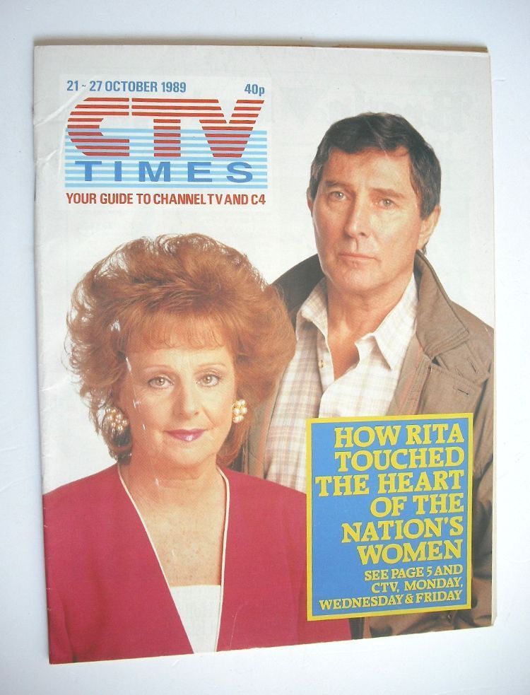CTV Times magazine - 21-27 October 1989 - Mark Eden and Barbara Knox cover
