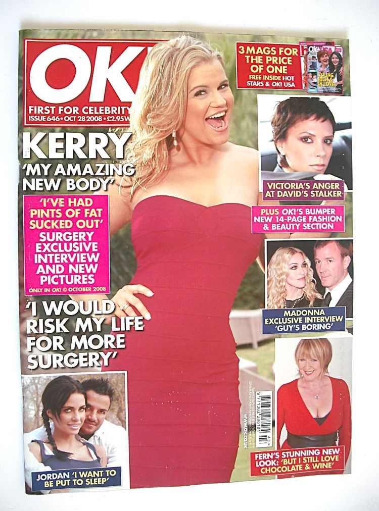OK! magazine - Kerry Katona cover (28 October 2008 - Issue 646)