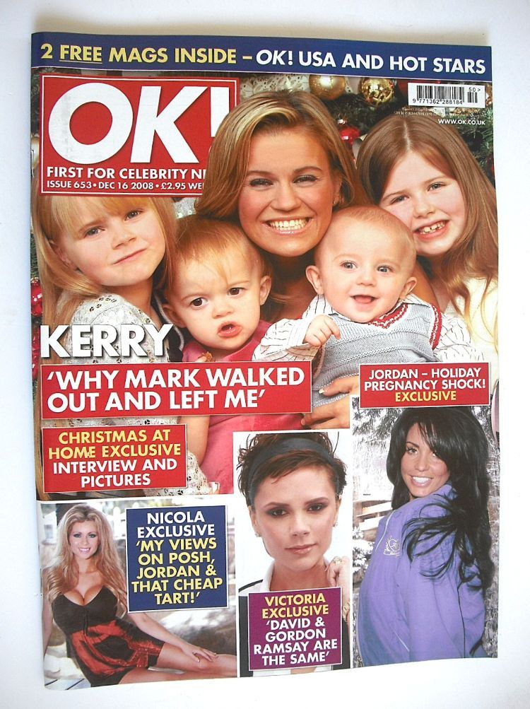 OK! magazine - Kerry Katona cover (16 December 2008 - Issue 653)
