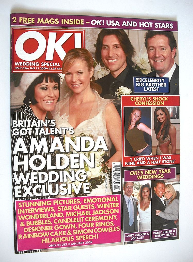 OK! magazine - Amanda Holding wedding cover (13 January 2009 - Issue 656)