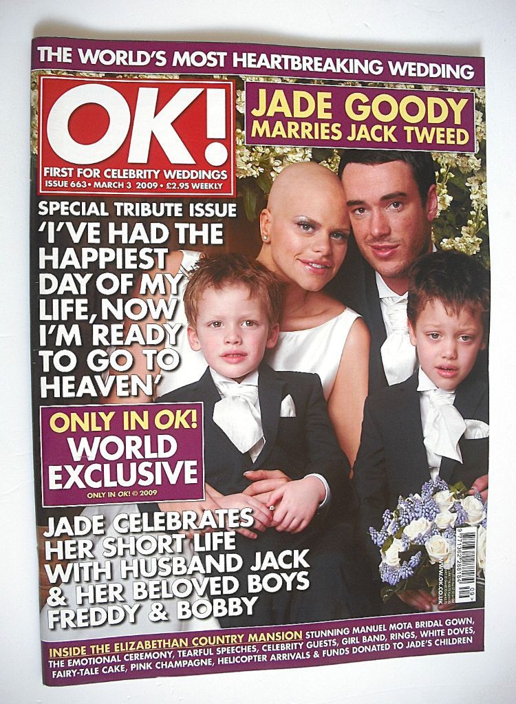 <!--2009-03-03-->OK! magazine - Jade Goody and Jack Tweed wedding cover (3 