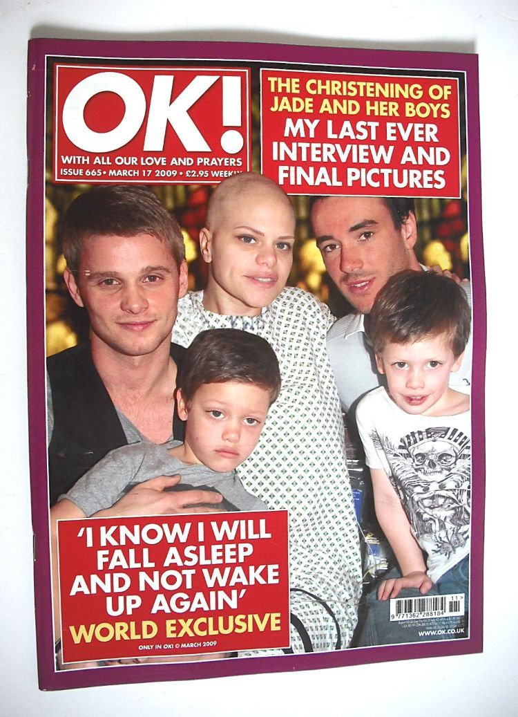 OK! magazine - Jade Goody and Jack Tweed and Jeff Brazier and sons cover (17 March 2009 - Issue 665)
