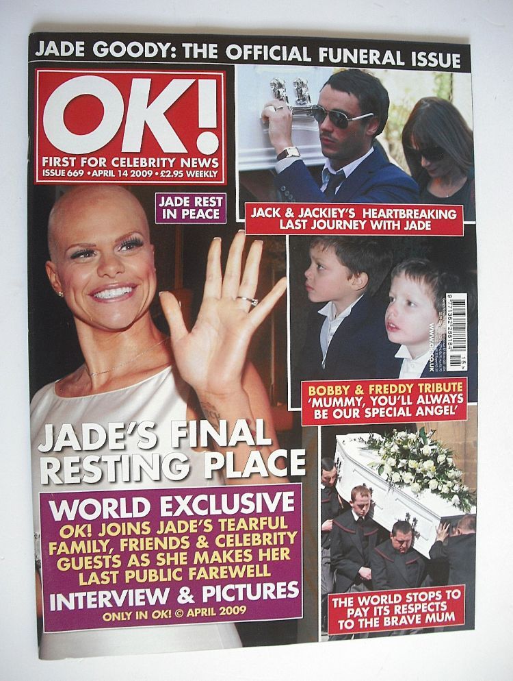 <!--2009-04-14-->OK! magazine - Jade Goody funeral cover (14 April 2009 - I