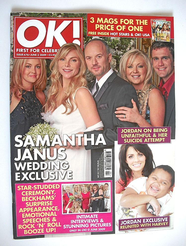OK! magazine - Samantha Janus wedding cover (2 June 2009 - Issue 676)