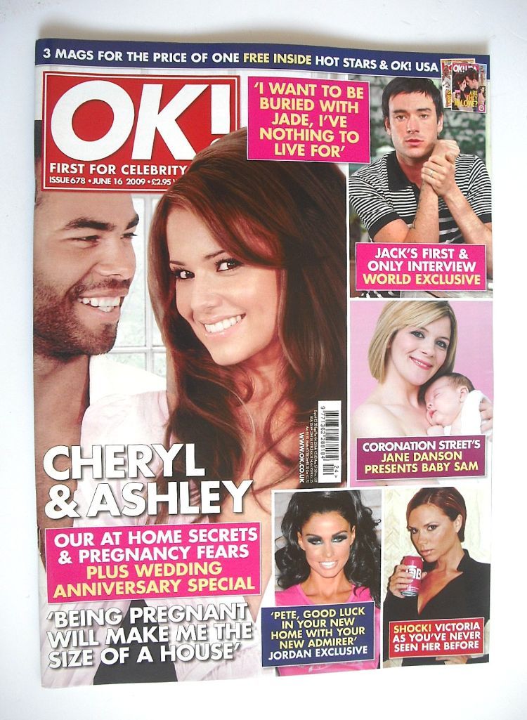 OK! magazine - Ashley & Cheryl Cole cover (16 June 2009 - Issue 678)
