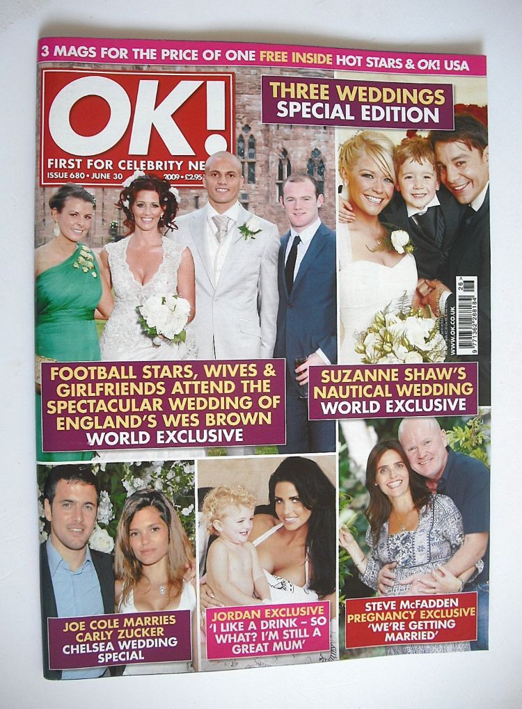 OK! magazine - Wes Brown wedding cover (30 June 2009 - Issue 680)