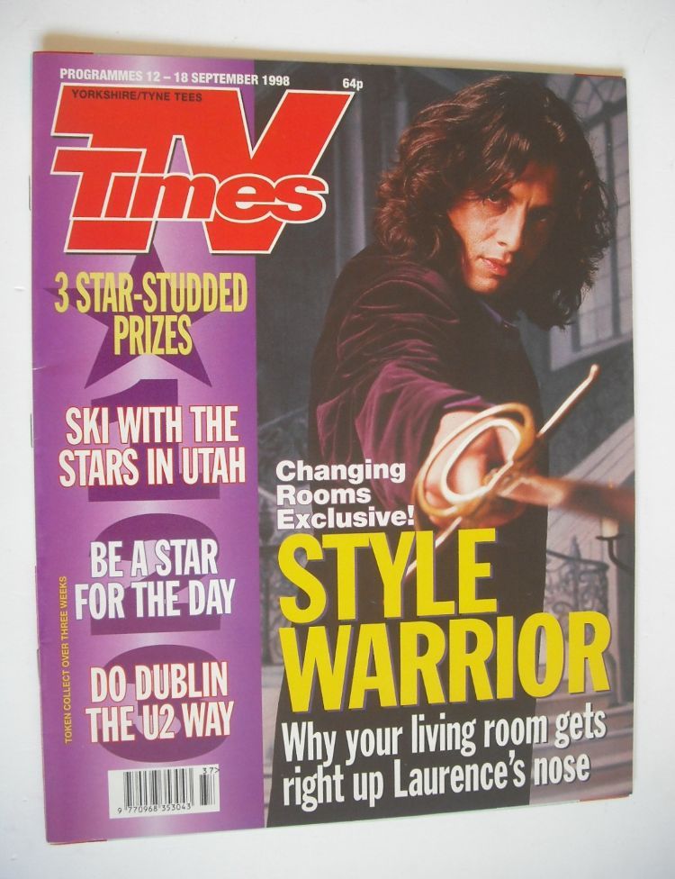 TV Times magazine - Laurence Llewelyn-Bowen cover (12-18 September 1998)