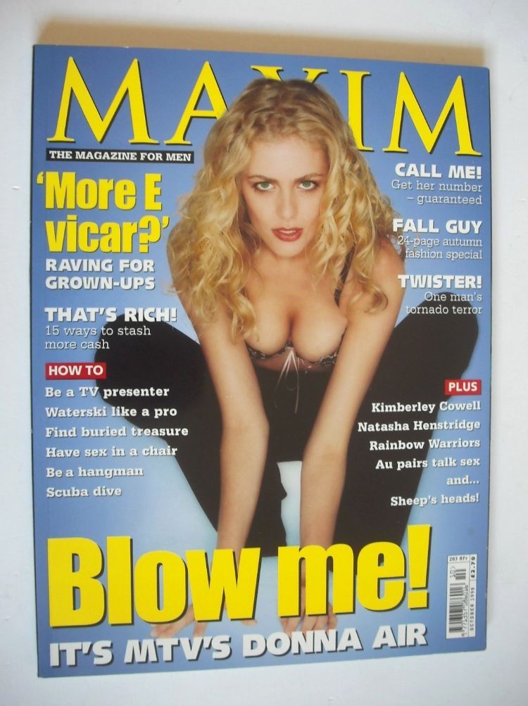 MAXIM magazine - Donna Air cover (October 1998)