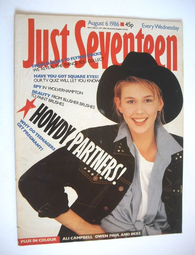 Just Seventeen magazine - 6 August 1986