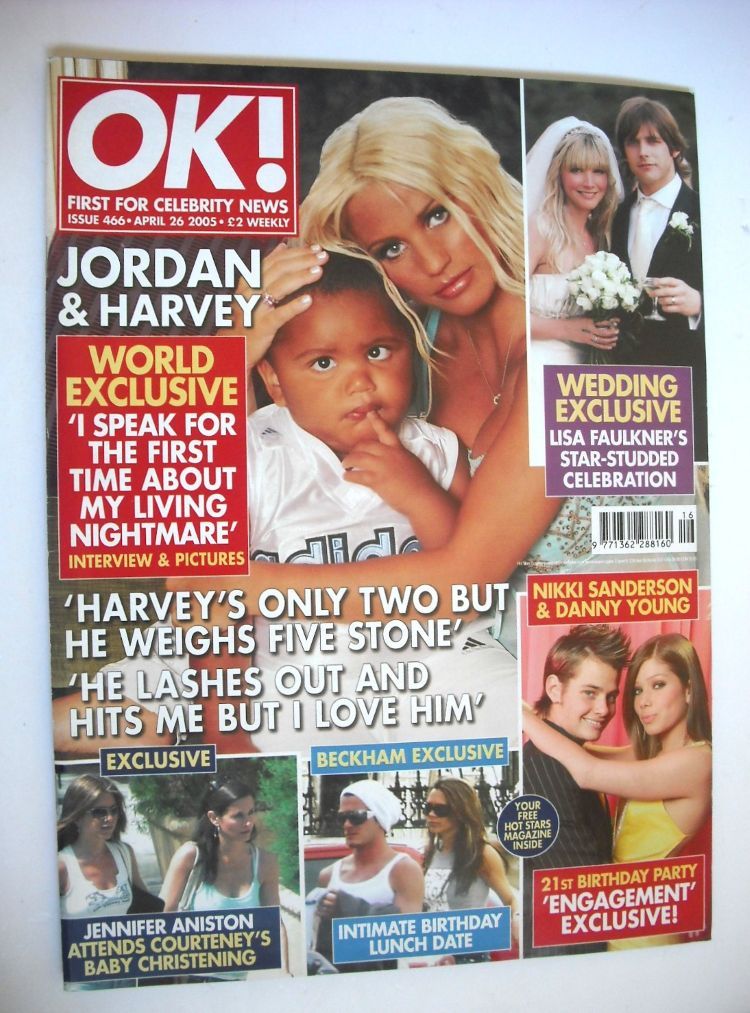 <!--2005-04-26-->OK! magazine - Jordan and Harvey cover (26 April 2005 - Is