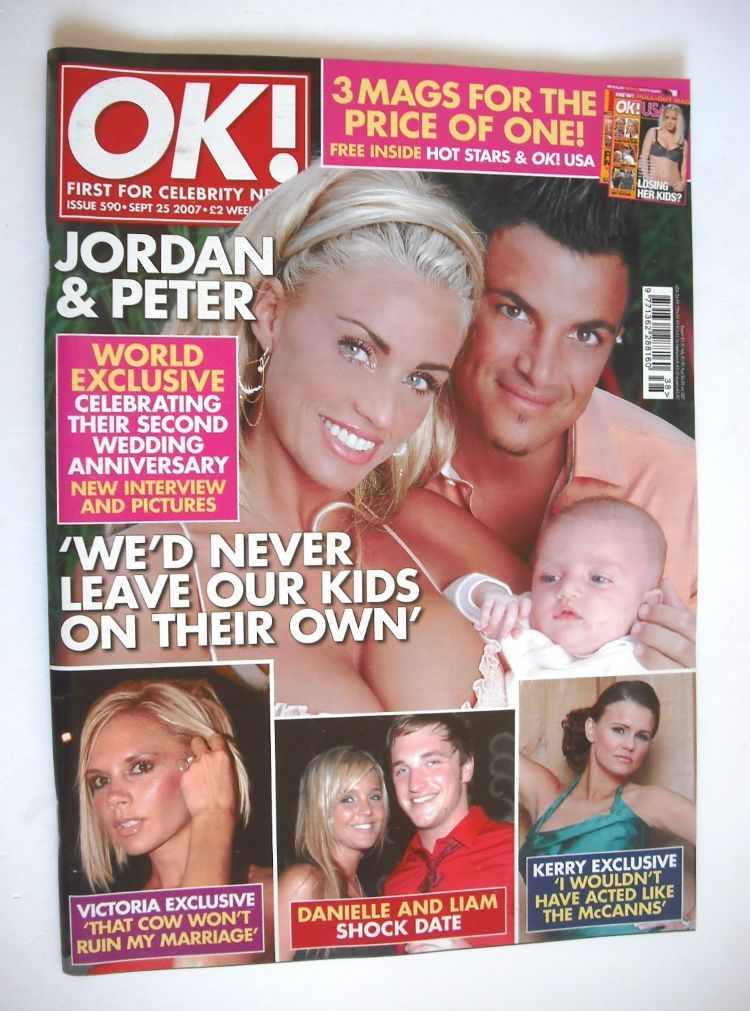 OK! magazine - Jordan and Peter Andre cover (25 September 2007 - Issue 590)