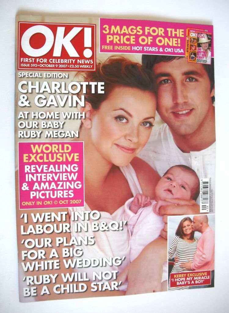 OK! magazine - Gavin Henson and Charlotte Church cover (9 October 2007 - Issue 592)