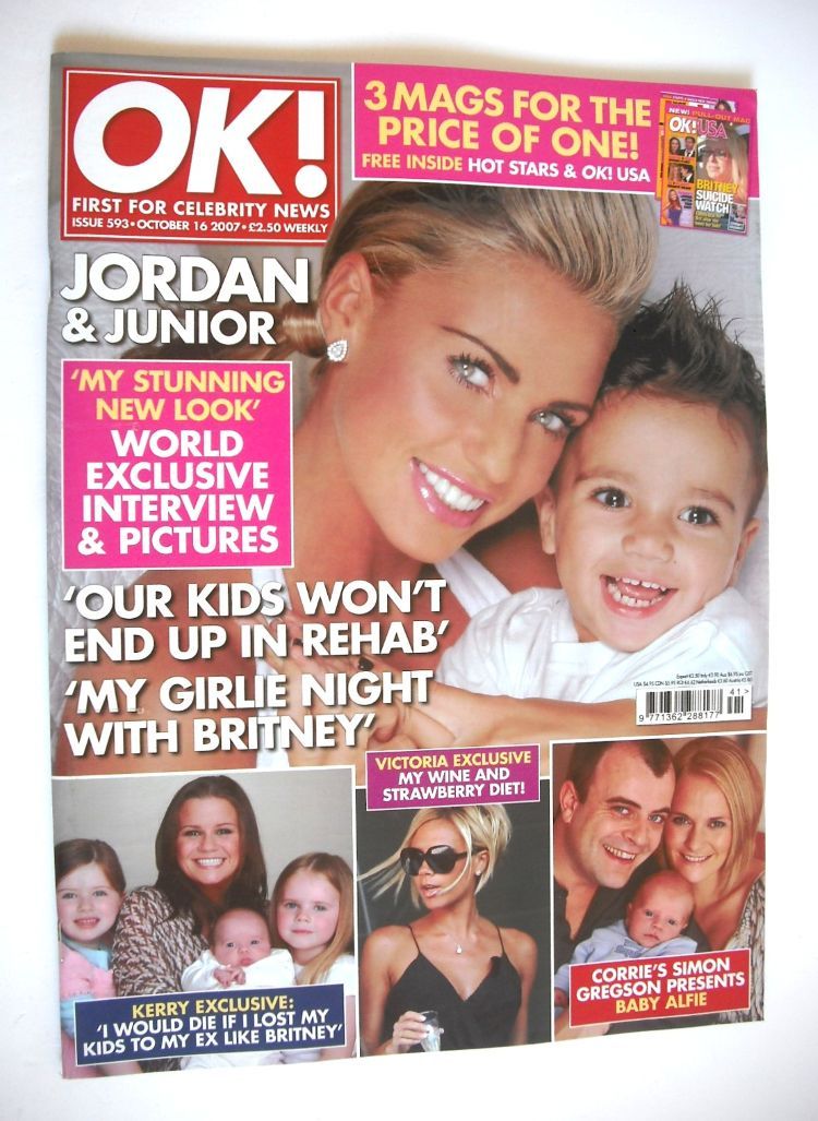 OK! magazine - Jordan and Junior cover (16 October 2007 - Issue 593)