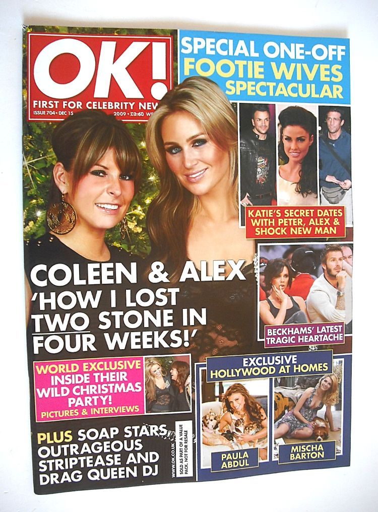 OK! magazine - Coleen Rooney and Alex Gerrard cover (15 December 2009 - Issue 704)