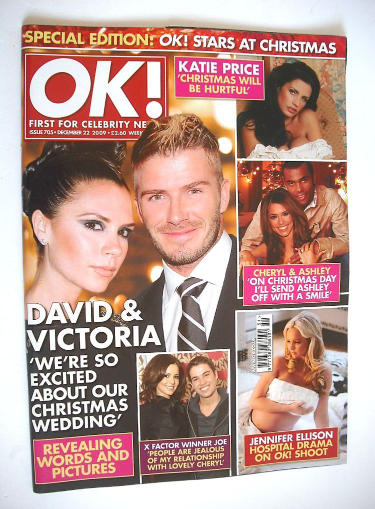 OK! magazine - David and Victoria Beckham cover (22 December 2009 - Issue 705)