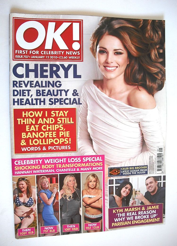 <!--2010-01-12-->OK! magazine - Cheryl Cole cover (12 January 2010 - Issue 