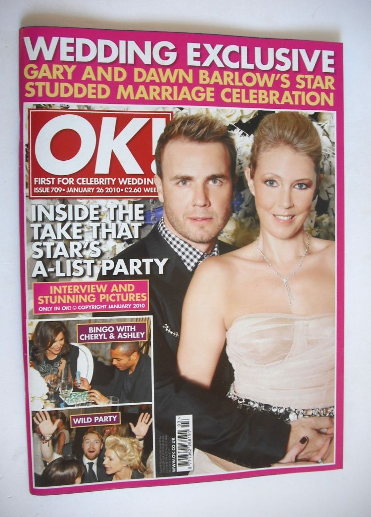 OK! magazine - Gary Barlow and Dawn Andrews cover (26 January 2010 - Issue 709)