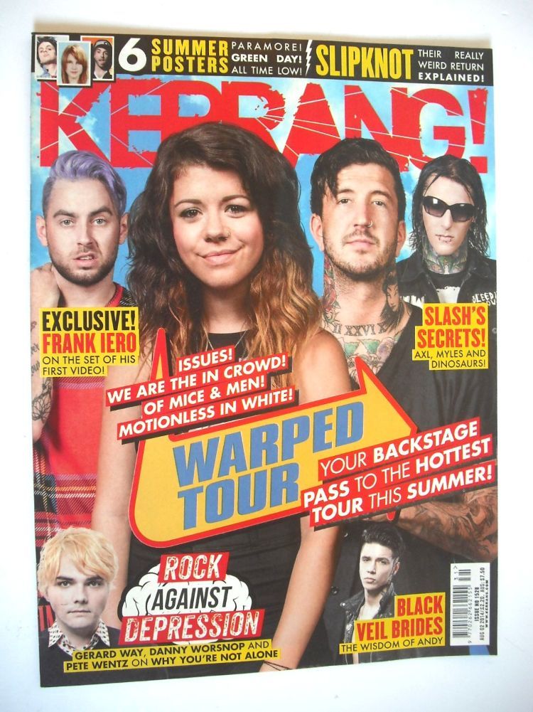 Kerrang magazine - Warped Tour cover (2 August 2014 - Issue 1528)