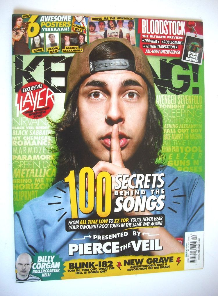 Kerrang magazine - 100 Secrets Behind The Songs cover (8 August 2015 - Issue 1580)