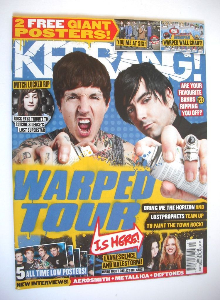 <!--2012-11-10-->Kerrang magazine - Warped Tour cover (10 November 2012 - I