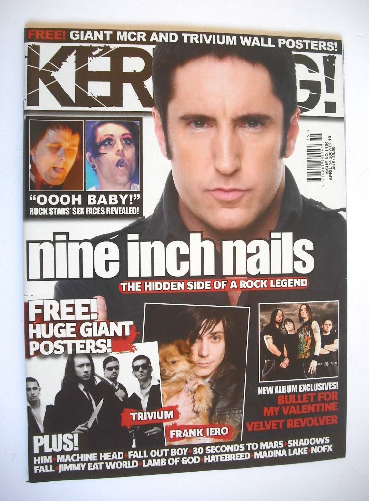 <!--2007-04-14-->Kerrang magazine - Trent Reznor cover (14 April 2007 - Iss