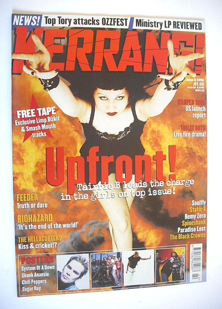 Kerrang magazine - Tairrie B cover (5 June 1999 - Issue 753)