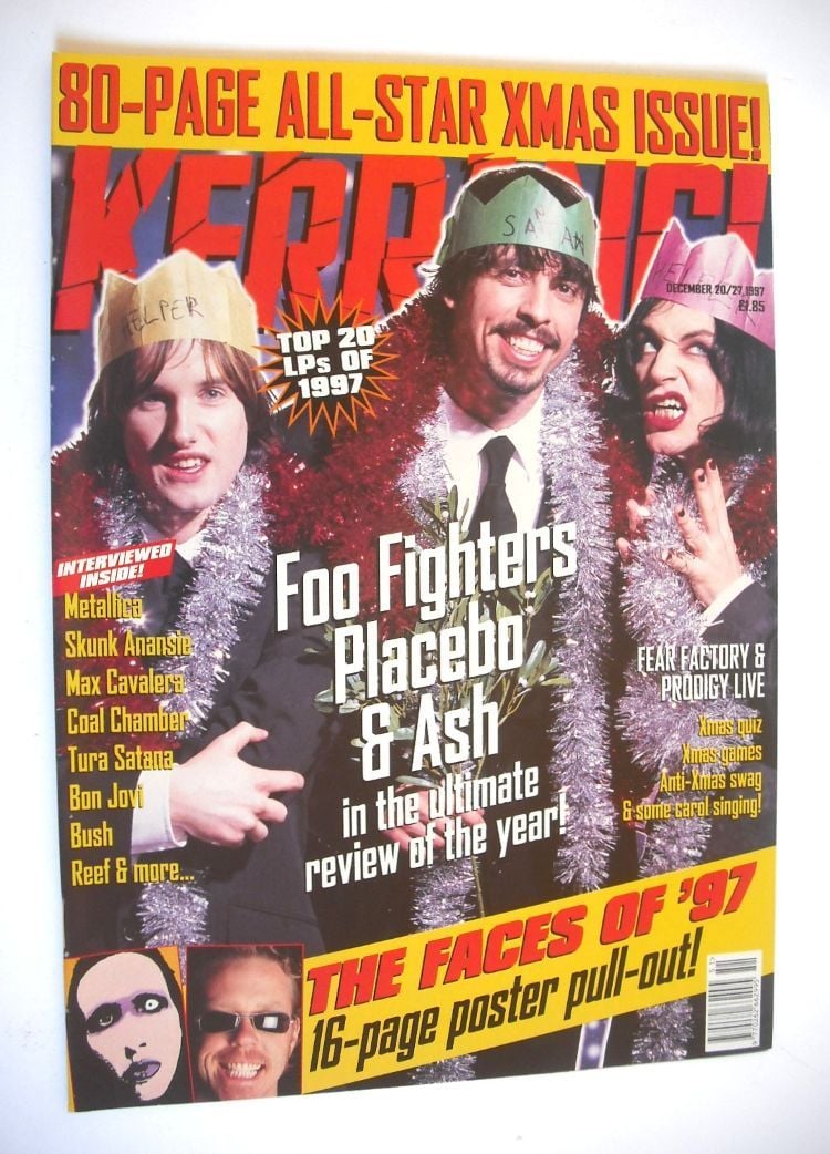 Kerrang magazine - Review Of The Year cover (20-27 December 1997 - Issue 679)