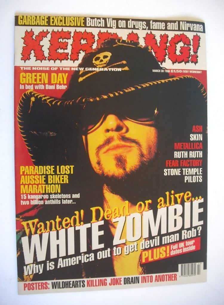 Kerrang magazine - Rob Zombie cover (30 March 1996 - Issue 590)