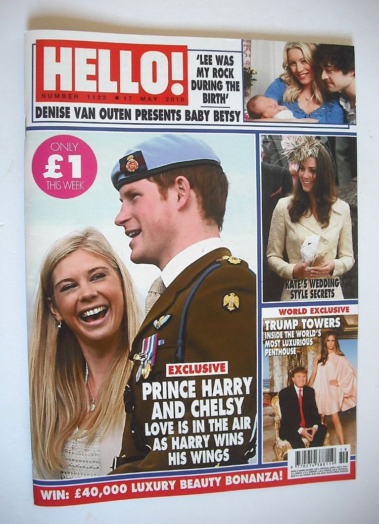 Hello! magazine - Prince Harry and Chelsy Davy cover (17 May 2010 - Issue 1123)