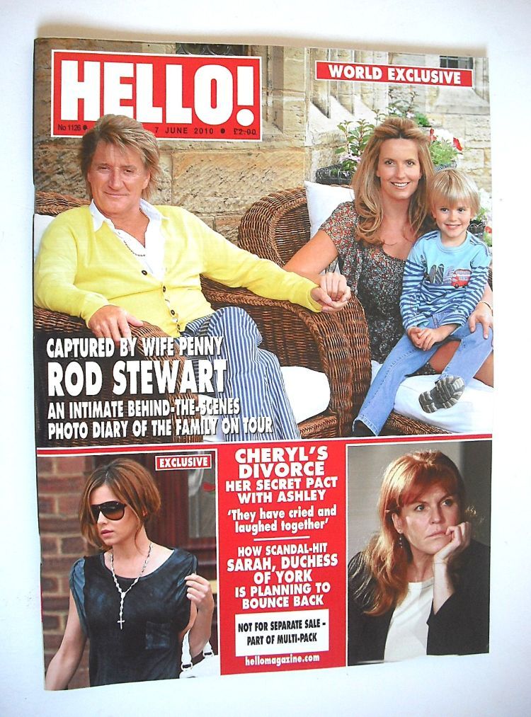 Hello! magazine - Rod Stewart and Penny Lancaster cover (7 June 2010 - Issue 1126)