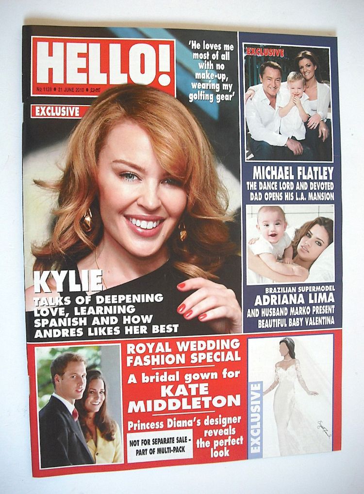 Hello! magazine - Kylie Minogue cover (21 June 2010 - Issue 1128)