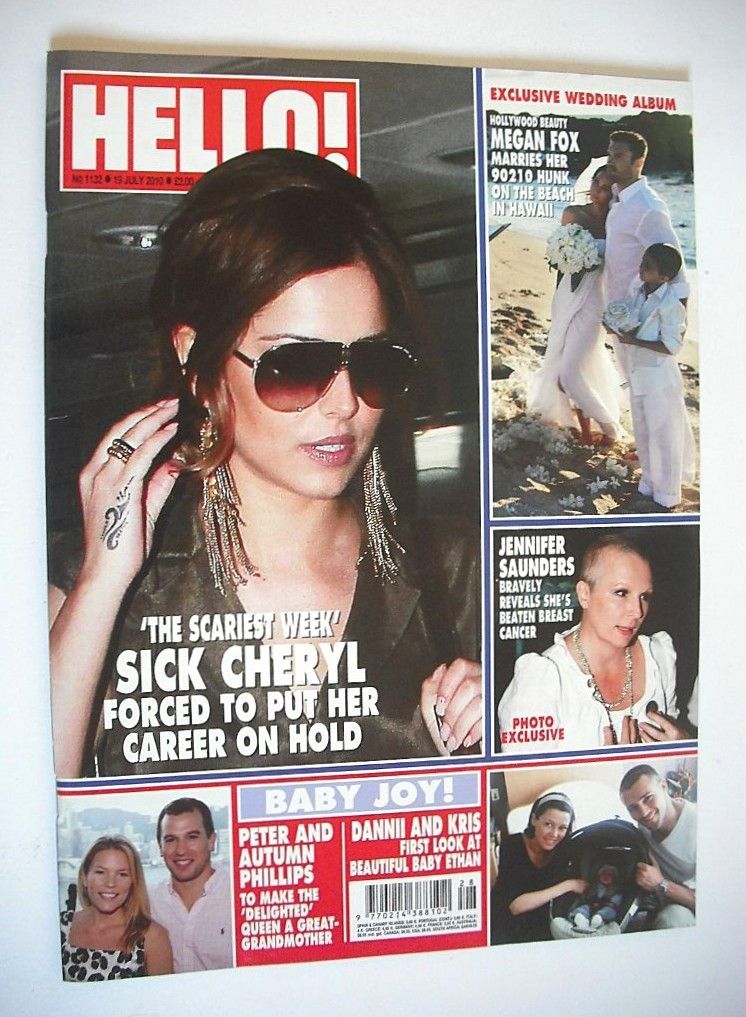 Hello! magazine - Cheryl Cole cover (19 July 2010 - Issue 1132)