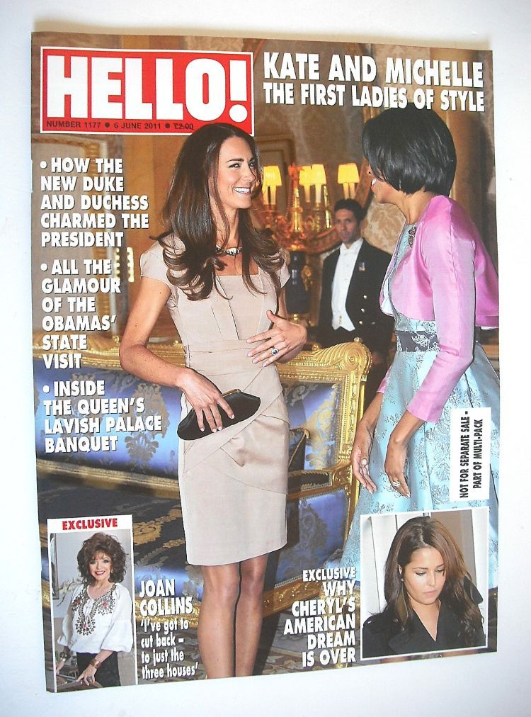 Hello! magazine - Kate Middleton and Michelle Obama cover (6 June 2011 - Issue 1177)