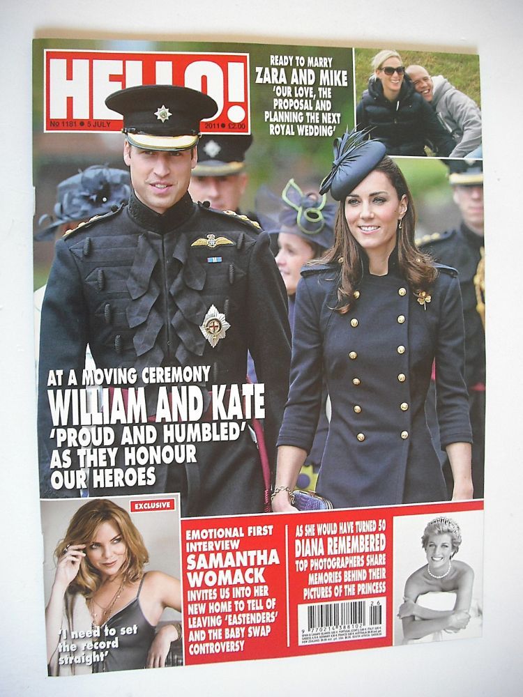 Hello! magazine - Prince William and Kate Middleton cover (5 July 2011 - Issue 1181)