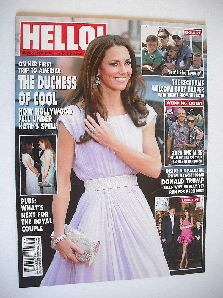 Hello! magazine - Kate Middleton cover (25 July 2011 - Issue 1184)