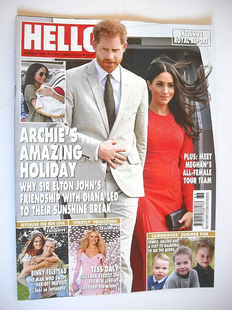 Hello! magazine - Prince Harry and Meghan Markle cover (2 September 2019 - Issue 1599)