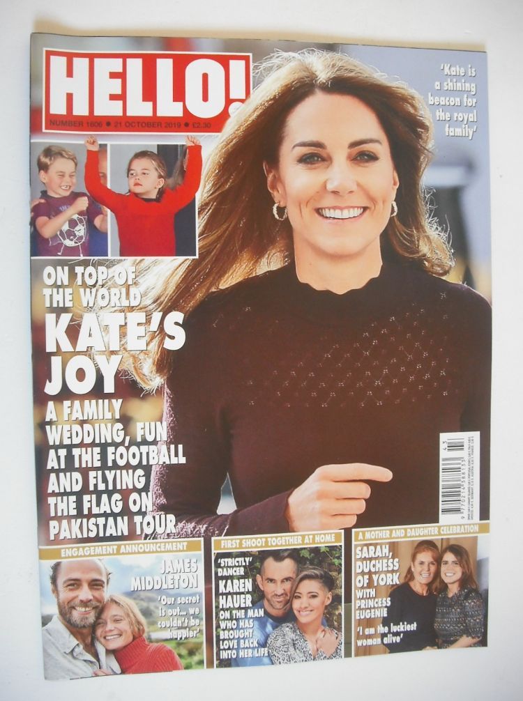 Hello! magazine - Kate Middleton cover (21 October 2019 - Issue 1606)