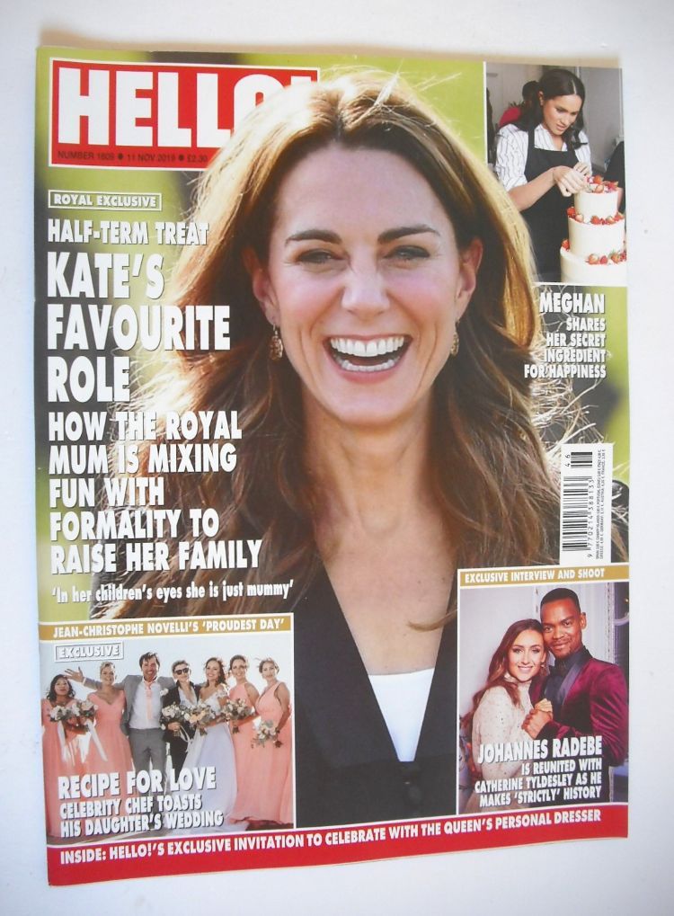 Hello! magazine - Kate Middleton cover (11 November 2019 - Issue 1609)